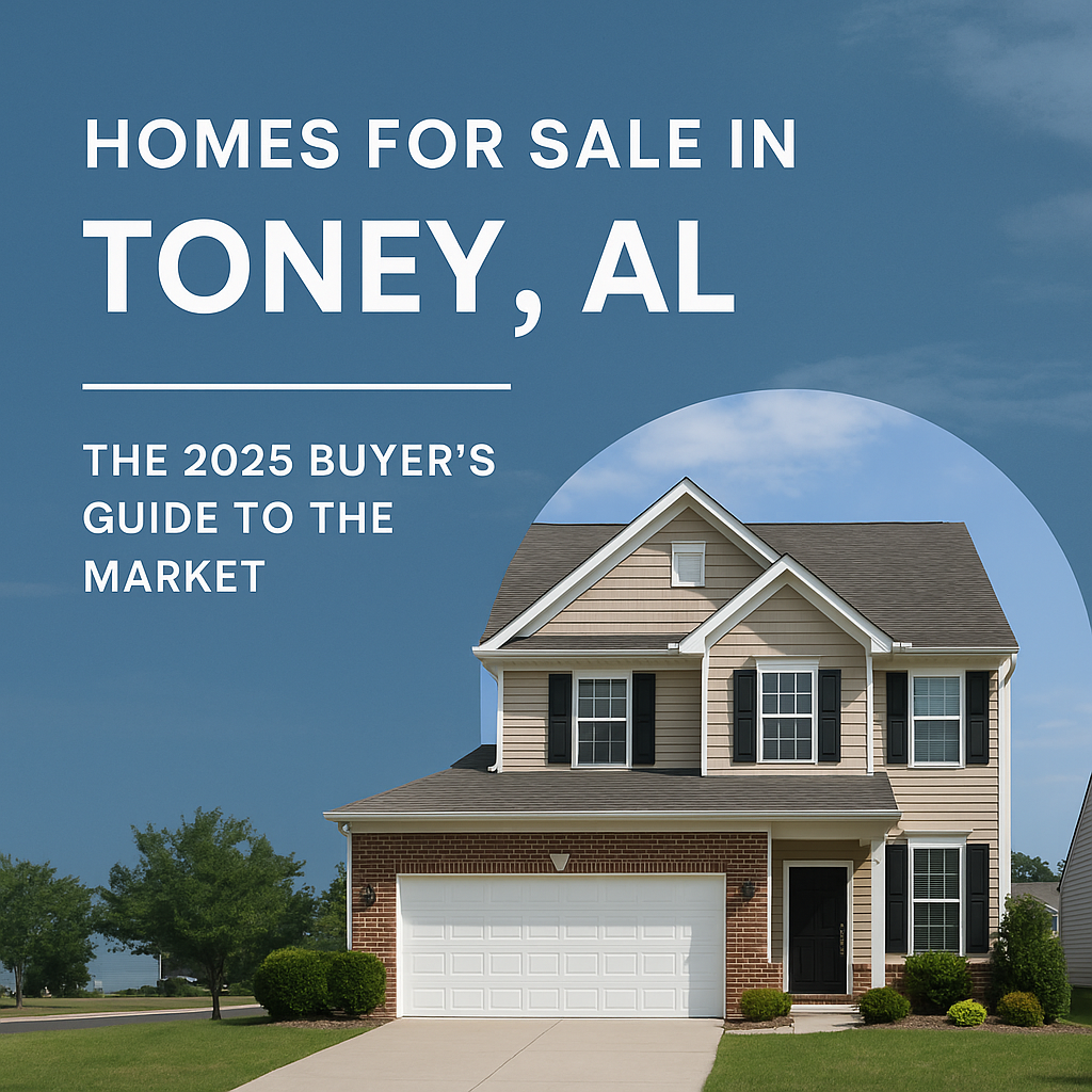 Homes for Sale in Toney, AL: The 2025 Buyer & Investor Guide